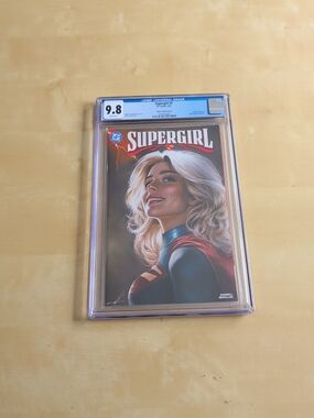 DC Comics Supergirl Comic Cover — Red, Blue, Blonde